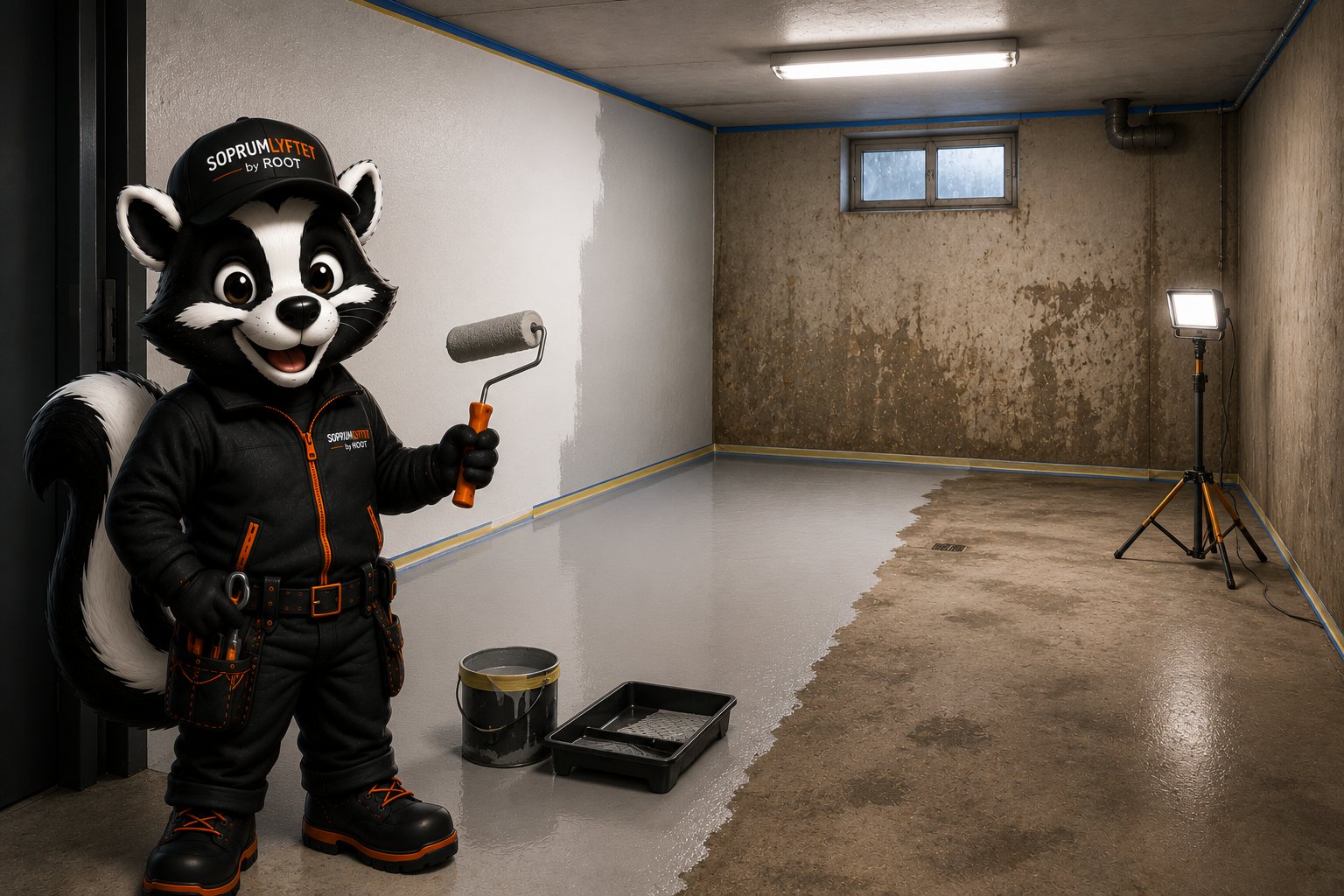 Soprumsrenovering pågår